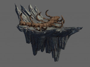 meteorite purgatory-section 5 dragon bone 02 3D 모델