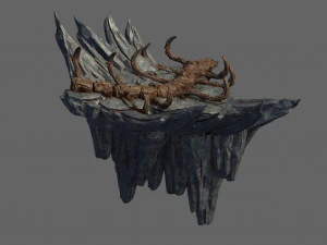 उल्कापिंड पुर्गेटरी-सेक्शन 5 ड्रैगन बोन 02 3D मॉडल