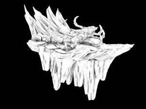 운석 연옥-섹션 5 드래곤 본 02 3D 모델