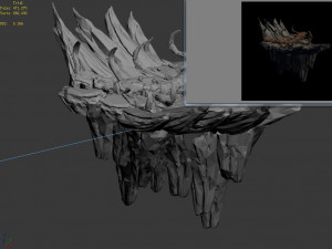 meteorite purgatory-section 5 dragon bone 02 Modello 3D