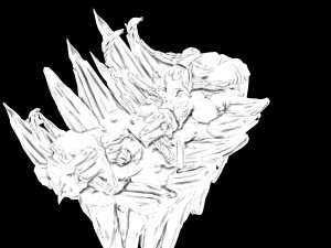 meteor dragon purgatory-section 1 dragon bone Modelo 3D