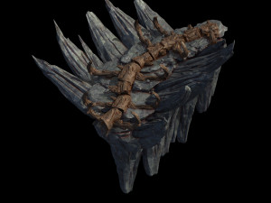meteorite purgatory-section one dragon bone 02 3D Model