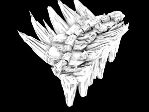 meteorite purgatory-section one dragon bone 02 3D Model