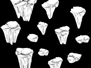 meteor dragon purgatory-independent stone 3D 模型