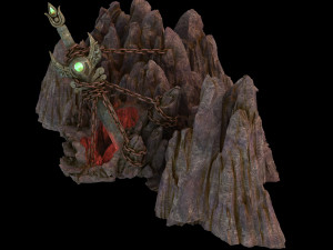 meteor dragon purgatory-sword-mountain 3D-Modell