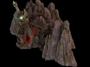 meteor dragon purgatory-sword-mountain 3D Model