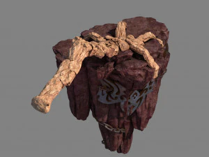 meteorite purgatory-claws-front right 3D Model