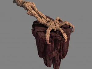meteorite purgatory-claws-front left 3D Model