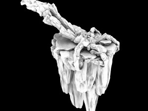 meteorite purgatory-claws-front left 3D Model