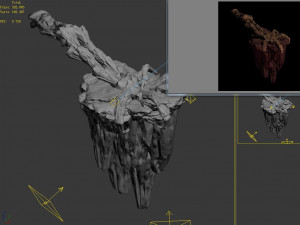 meteorite purgatory-claws-front left 3D Model