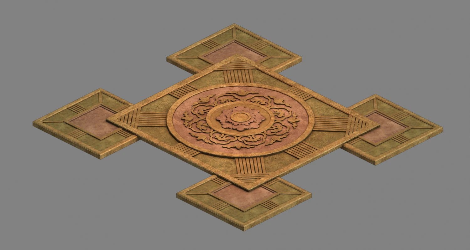 meteor dragon purgatory-middle square 3D Model .c4d .max .obj .3ds .fbx .stl .blend 