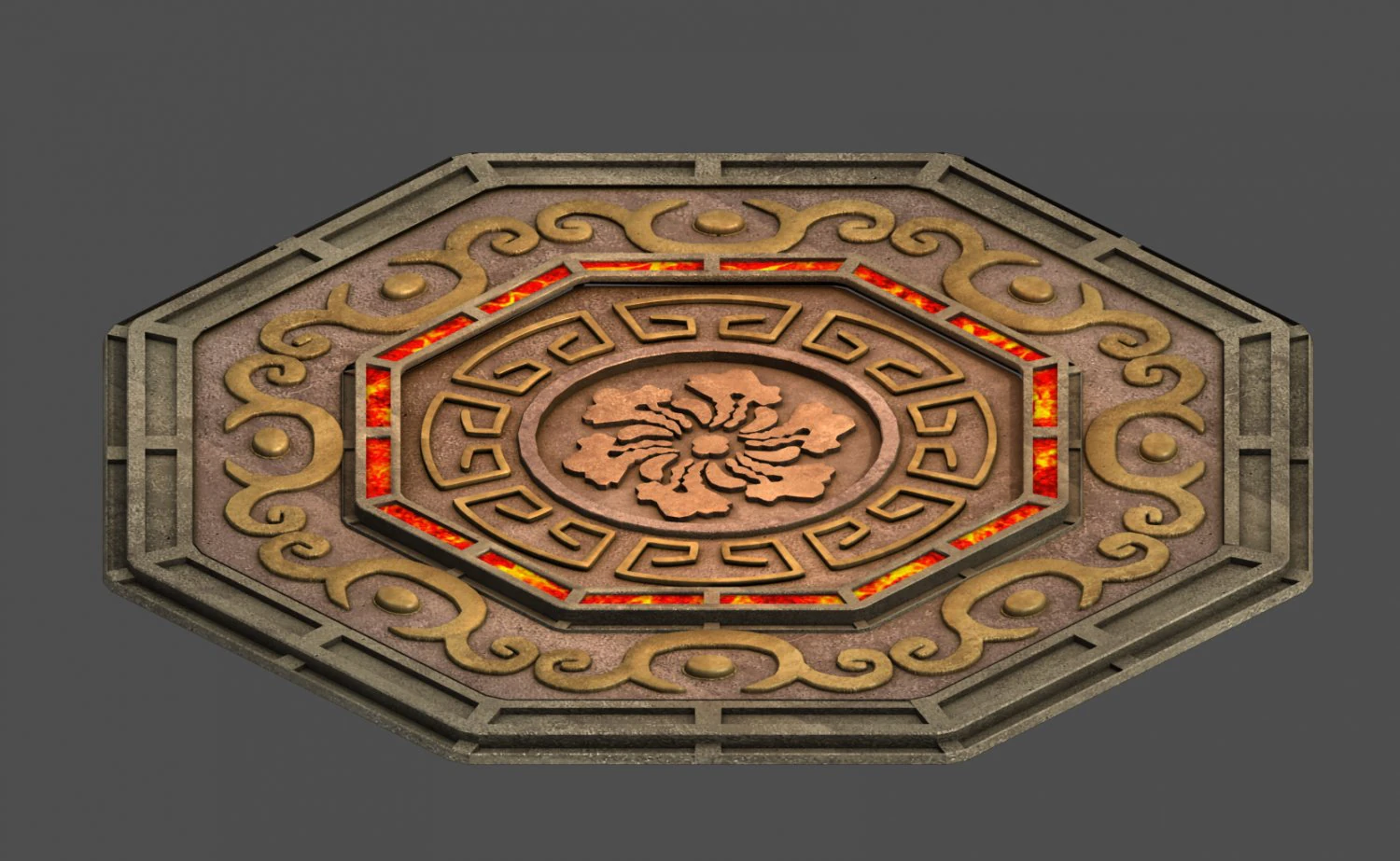 meteor dragon purgatory-middle disc 3D Model .c4d .max .obj .3ds .fbx .stl .blend