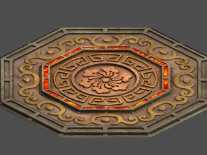 m&eacute;t&eacute;ore dragon purgatoire-disque du milieu Modèle 3D