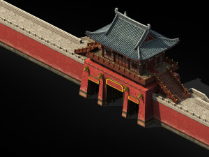 chang an city-north gate 01 Model 3D