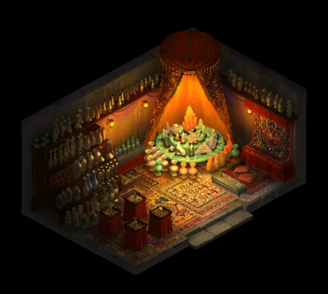 chang an city liuguangju-jewelry shop interior 3D Model .c4d .max .obj .3ds .fbx .stl .blend 