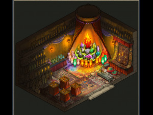 chang an city liuguangju-jewelry shop interior 3D Model