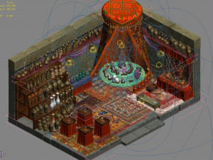 chang an city liuguangju-jewelry shop interior 3D Model