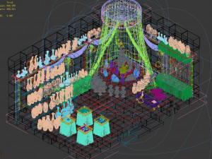 chang an city liuguangju-jewelry shop interior 3D Model