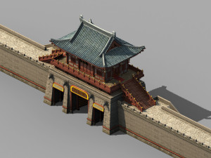 chang an city-south city gate 76 3D Модель
