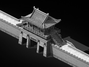 chang an city-south city gate 76 Modelo 3D