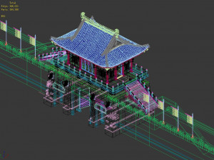 chang an city-south city gate 76 Modelo 3D