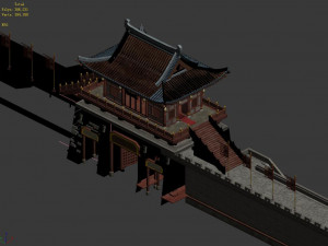 chang an city-south city gate 76 Modelo 3D