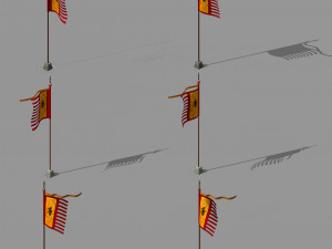 chang an city-flag 12 3D Модель