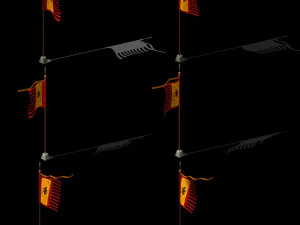 chang an city-flag 12 3D Model