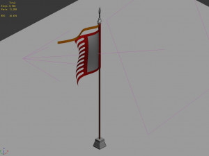 chang an city-flag 12 3D Model