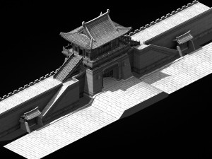 chang an city-west gate 68 3D 模型
