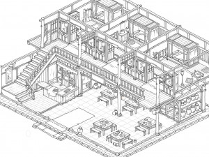 chang an-yuelai-inn-hotel 3Dモデル