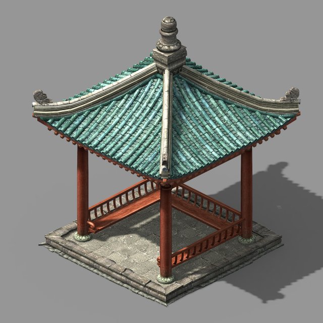 changxinfang-fangting 3Dモデル .c4d .max .obj .3ds .fbx .stl .blend