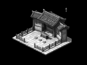 changxinfang-guandi temple Modèle 3D