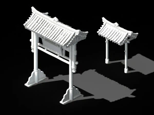 changxinfang-two archways 3D Model