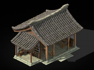 changxinfang-woodcarving room-timber warehouse 01 Modelo 3D