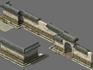 changxinfang-wall 02 3D-Modell