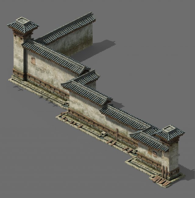 changxinfang-wall 06 3D Модель .c4d .max .obj .3ds .fbx .stl .blend 
