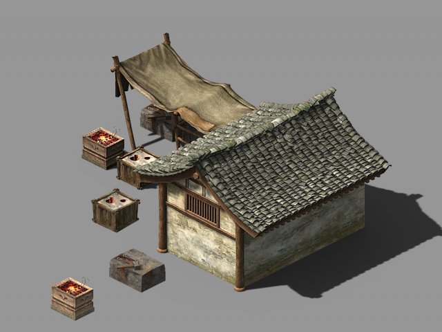 changxinfang-zhong dingshi residence 3D Model .c4d .max .obj .3ds .fbx .stl .blend