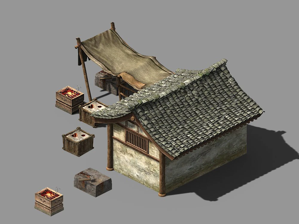 changxinfang-zhong dingshi residence 3D Model .c4d .max .obj .3ds .fbx .stl .blend 