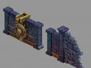 ज़ेनटियन पैलेस-गेट 01 3D मॉडल