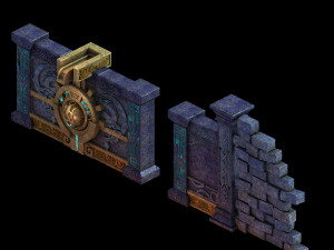 zhentian palace-gate 01 3D 模型