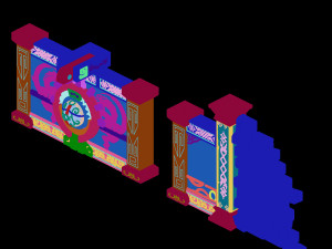 zhentian palace-gate 01 3D 模型