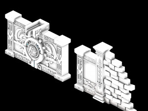 zhentian palace-gate 01 3D 模型
