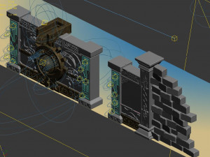 zhentian palace-gate 01 3D 模型