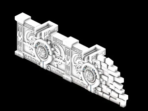 zhentian palace-gate 02 3D Model