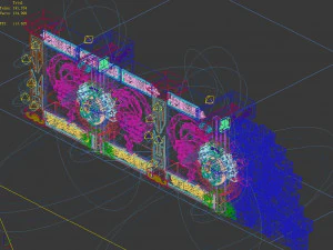 zhentian palace-gate 02 3D Model