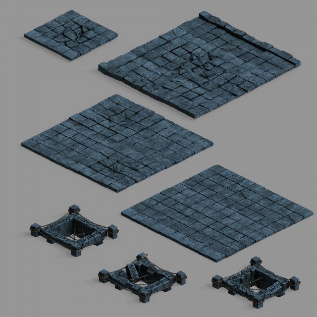 zhentian palace-surface 1 3D Модель .c4d .max .obj .3ds .fbx .stl .blend
