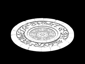 zhentian palace-surface pattern 3D Model
