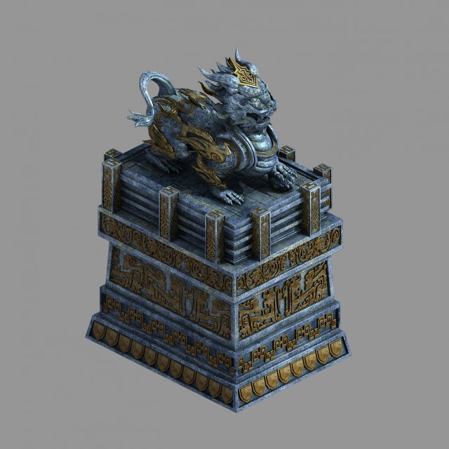 zhentian palace-statue Modèle 3D .c4d .max .obj .3ds .fbx .stl .blend 