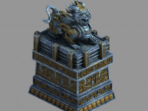 zhentian palace-statue 3D 모델